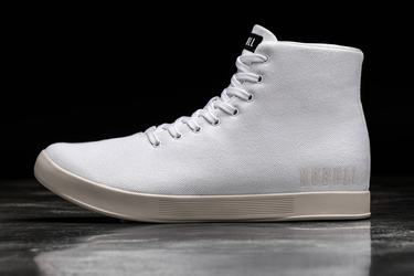 Nobull High-Top Canvas Men's Trainers White | Australia (OH2357)